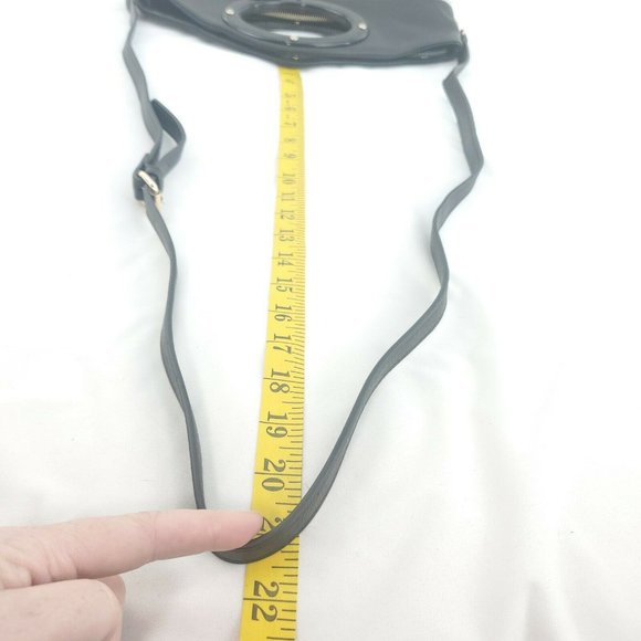 Kate Spade Womens Black Cream Canvas Leather Zip Pockets Crossbody Handb… - Picture 11 of 14